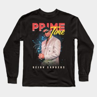 Deion Sanders Aesthetic Tribute 〶 Long Sleeve T-Shirt